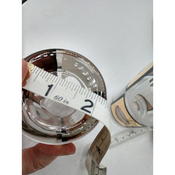 Vintage Mid-Century Modern (MCM) Geometric Highball Glasses Set Of 4 - Picture 5 of 5